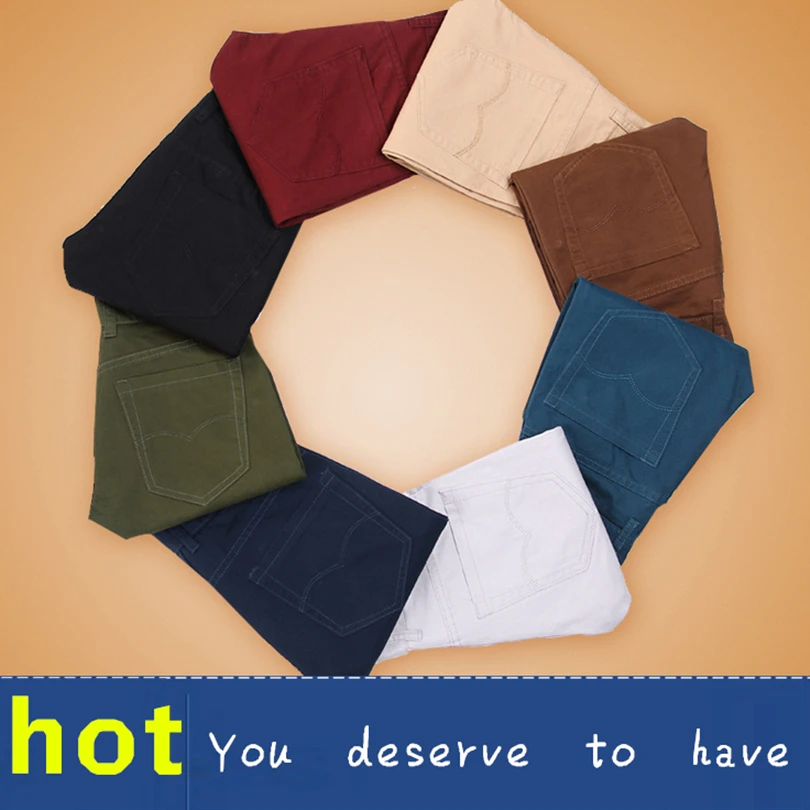 2024 Spring Autumn New Casual Pants Men Cotton Slim Fit Chinos Fashion Trousers Male Brand Clothing Plus Size 8 colour - Image 3