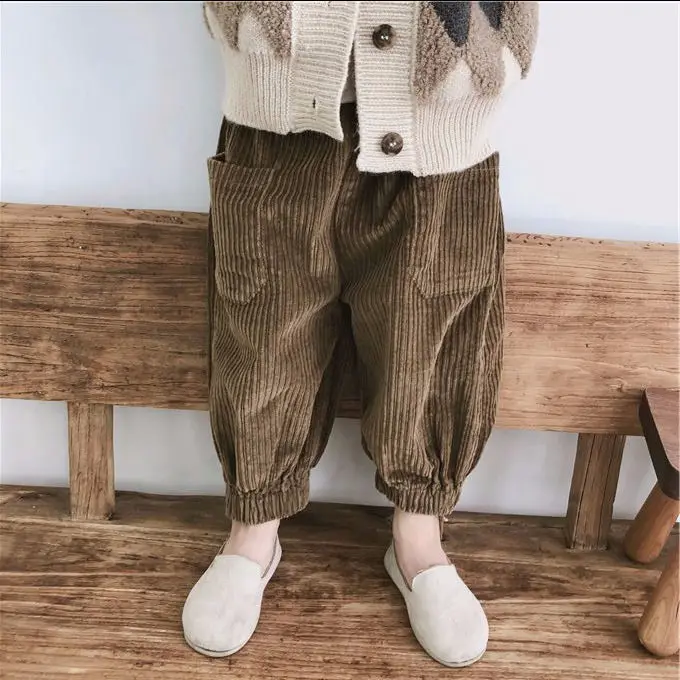 Boys' pants 2022 Spring and Autumn Baby autumn Clothes boys' Autumn pants Fashion Children's Cool Corduroy Casual pants - Image 9