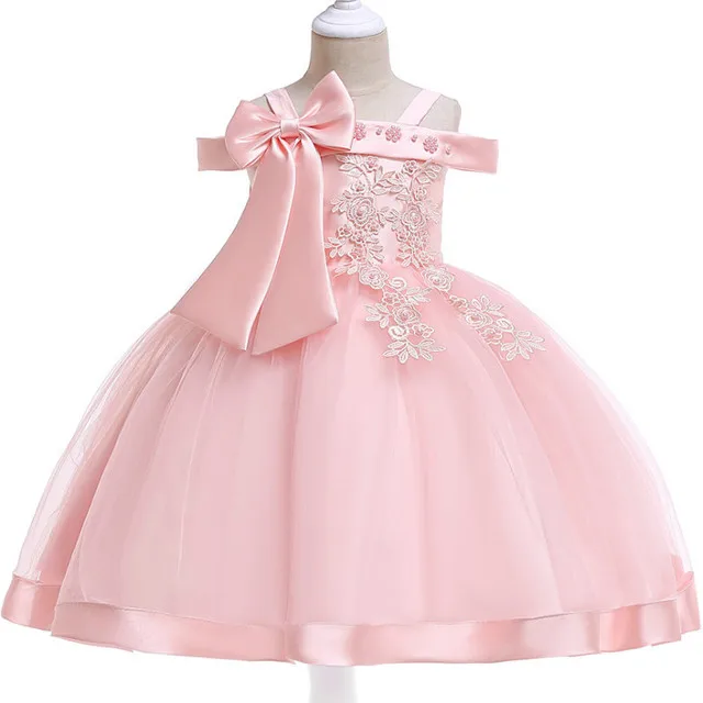 Elegant Girl Princess Dress Dots Bow 2021 Children Christmas Performance Show Costume Kids Dresses For Girls 2 4 8 10 Years - Image 16