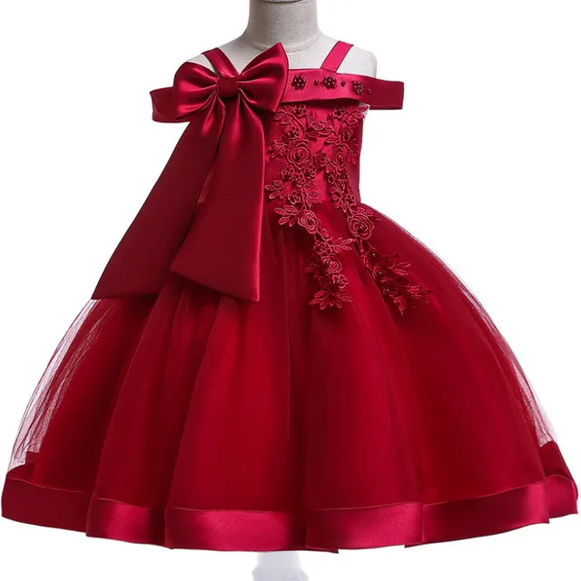 Elegant Girl Princess Dress Dots Bow 2021 Children Christmas Performance Show Costume Kids Dresses For Girls 2 4 8 10 Years - Image 23