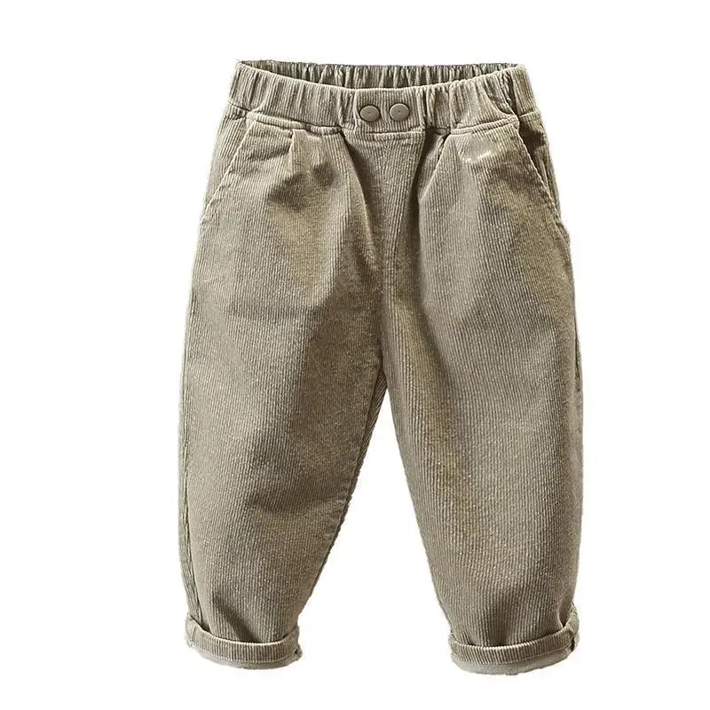 Boys' pants 2022 Spring and Autumn Baby autumn Clothes boys' Autumn pants Fashion Children's Cool Corduroy Casual pants