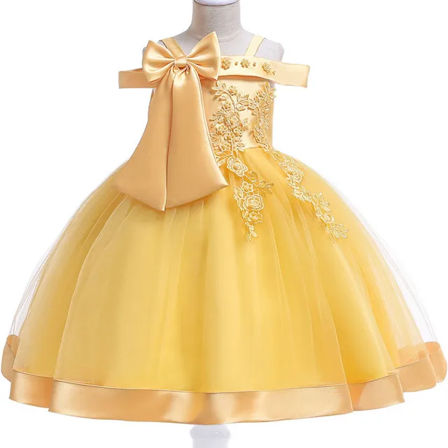Elegant Girl Princess Dress Dots Bow 2021 Children Christmas Performance Show Costume Kids Dresses For Girls 2 4 8 10 Years - Image 22