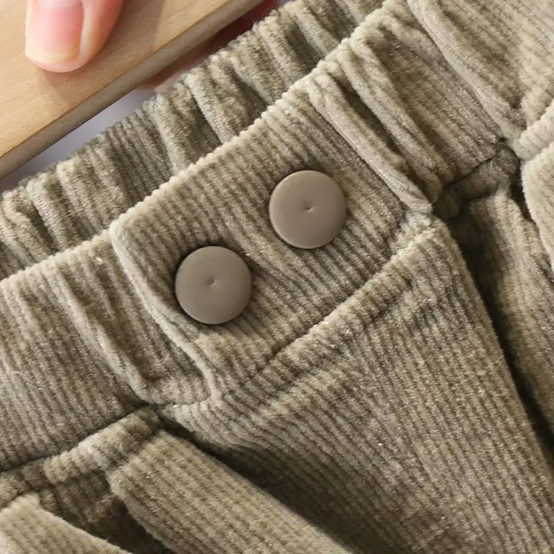 Boys' pants 2022 Spring and Autumn Baby autumn Clothes boys' Autumn pants Fashion Children's Cool Corduroy Casual pants - Image 3