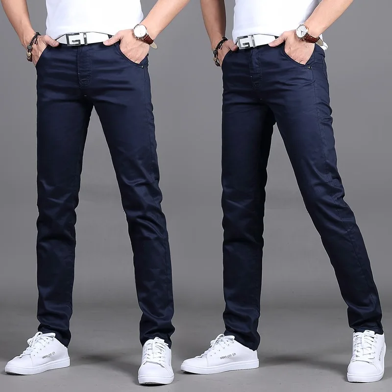 2024 Spring Autumn New Casual Pants Men Cotton Slim Fit Chinos Fashion Trousers Male Brand Clothing Plus Size 8 colour - Image 8