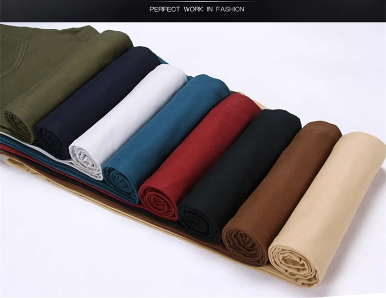 2024 Spring Autumn New Casual Pants Men Cotton Slim Fit Chinos Fashion Trousers Male Brand Clothing Plus Size 8 colour - Image 4