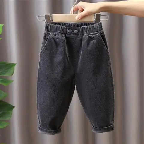 Boys' pants 2022 Spring and Autumn Baby autumn Clothes boys' Autumn pants Fashion Children's Cool Corduroy Casual pants - Image 15