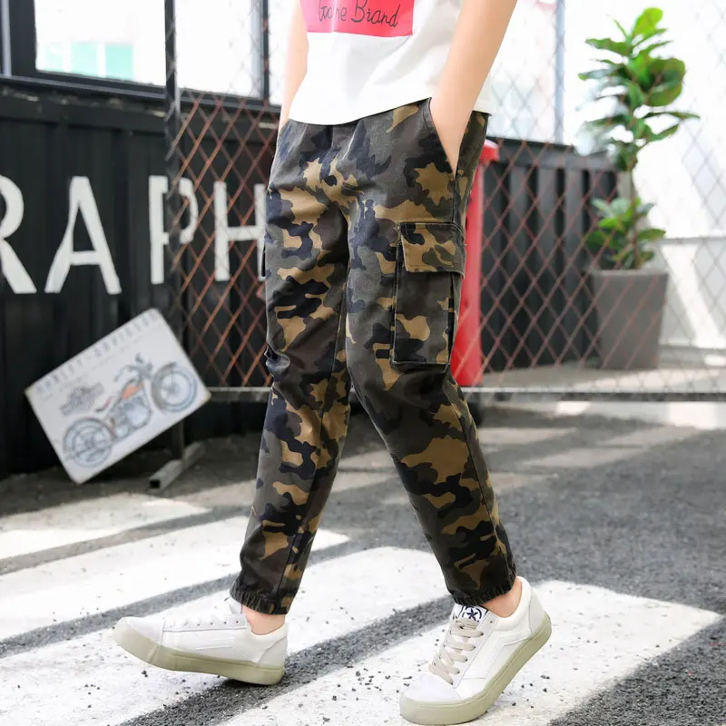 DIIMUU Children Boys Camo Cargo Trousers Casual Clothes Pants Military Army Combat Camouflage Jeans Jogger Sweatpants Bottoms - Image 2