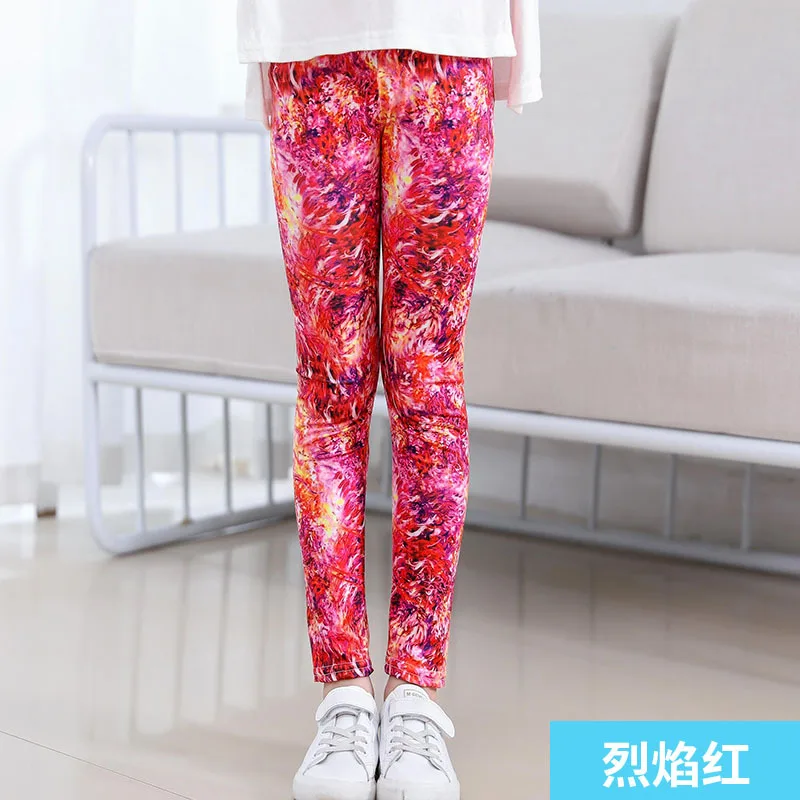 Baby Kids Skinny Slim Leggings Girl Floral Stretchy Pants Children Pants Leggings For Girl Clothes Casaul Wear 1 to 10 Years - Image 9