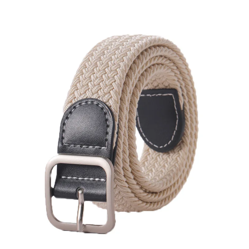 Elastic Belt For Woman Canvas Stretch Belts Solid Color High Quality Webbing Ladies Tactical Fashion Casual Jeans Strap DT050 - Image 16