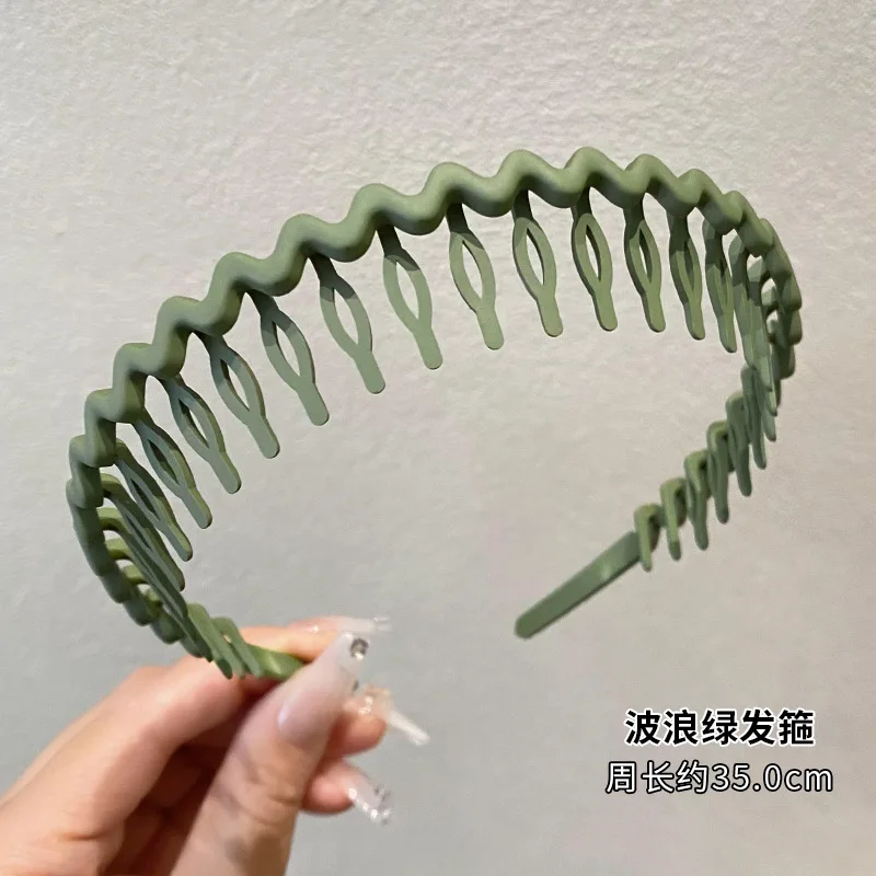 1Pc Solid Color Wave Hairbands for Women Trendy Toothed Non-slip Hair Combs Hair Accessories Girl Face Wash Sports Headbands 집게핀 - Image 10