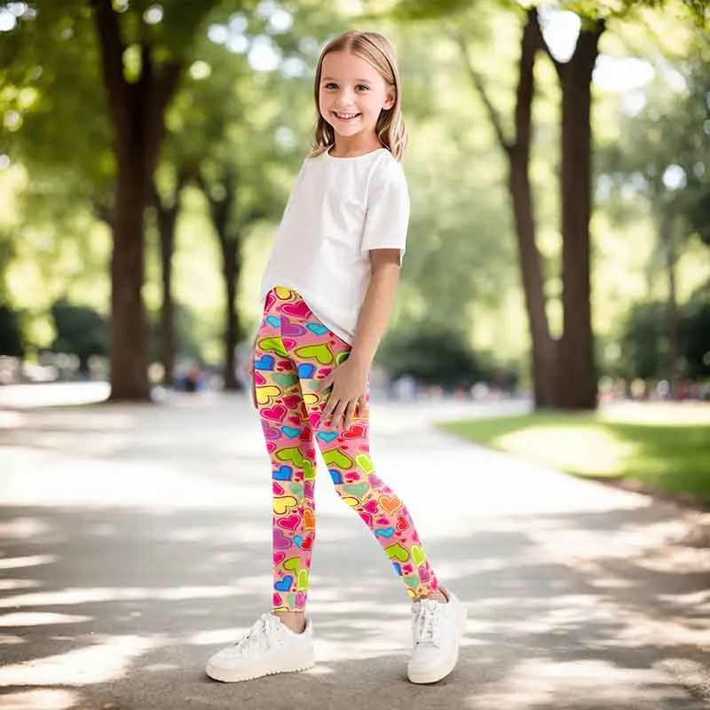Kids Girls Leggings Casual Soft Comfortable Milk Silk Pants for Baby Girls Cartoon Printing Sports Pants Children Clohing 4-12Y - Image 4