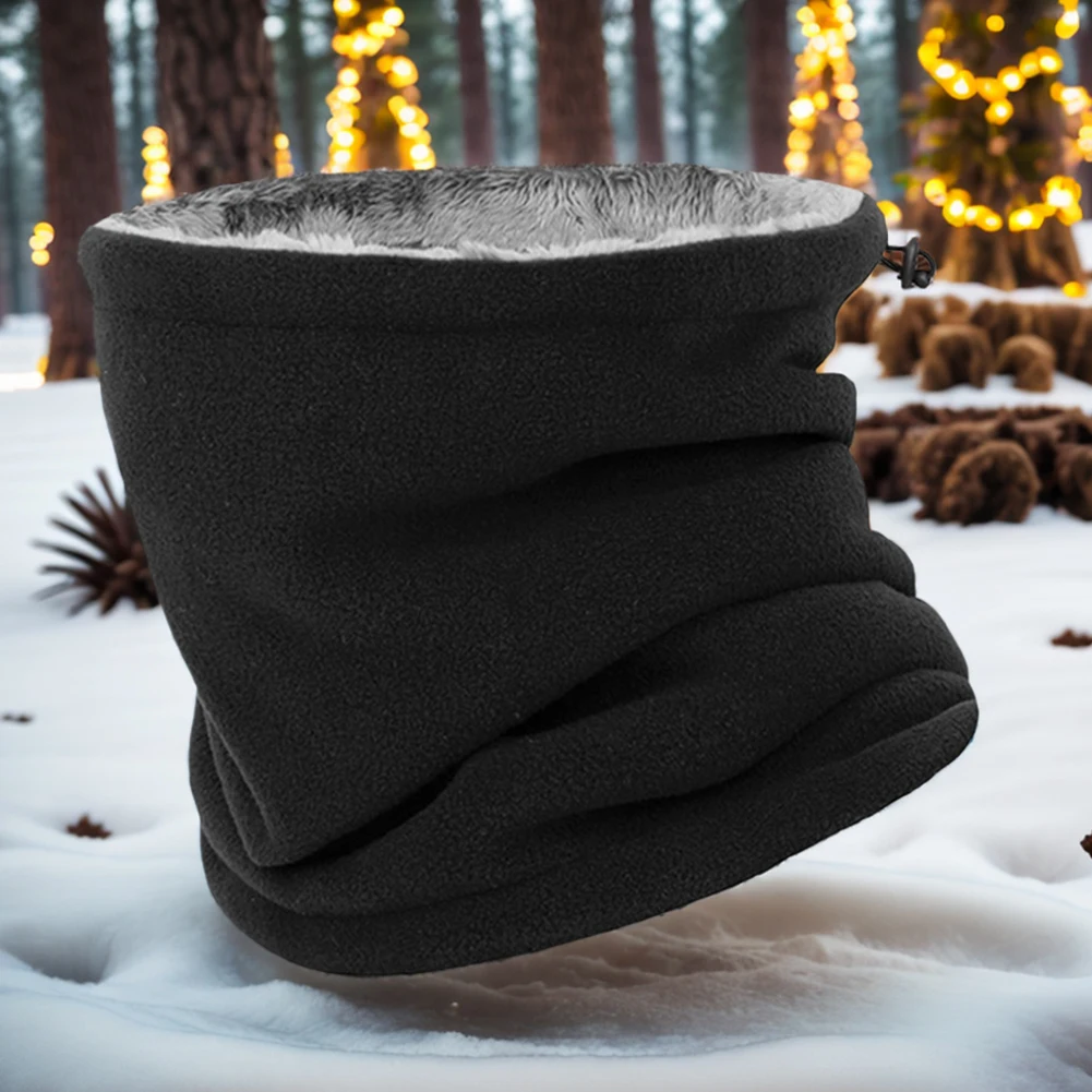 Men Women Winter Neck Warmer Windproof Cold Weather Scarf Fleece Fashion Soft Face Scarf Mask for Skiing Cycling Outdoor Sports - Image 3
