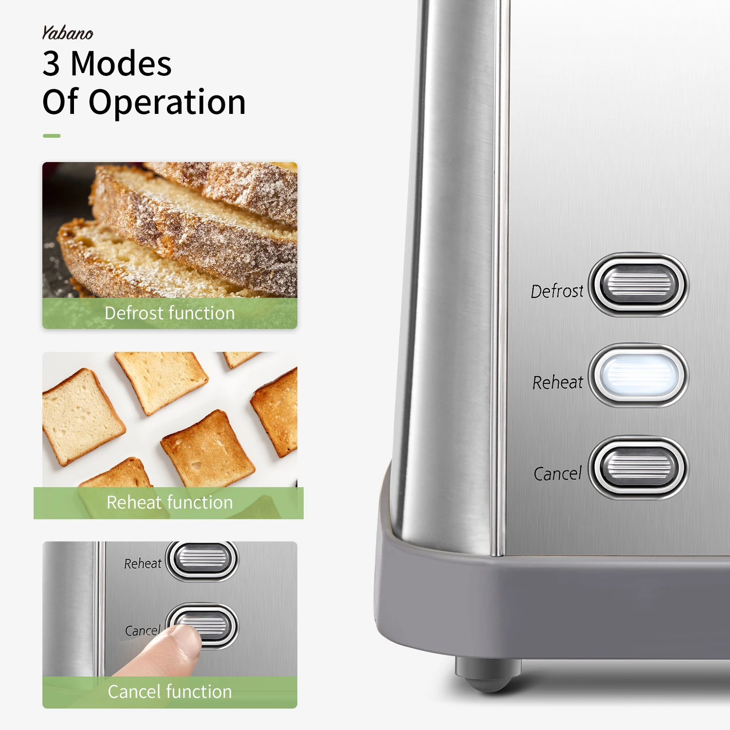 2 slice toaster, Retro Bagel Toaster Toaster with 7 Bread Shade Settings, 2 Extra Wide Slots, Defrost/Bagel/Cancel Function, Rem - Image 2