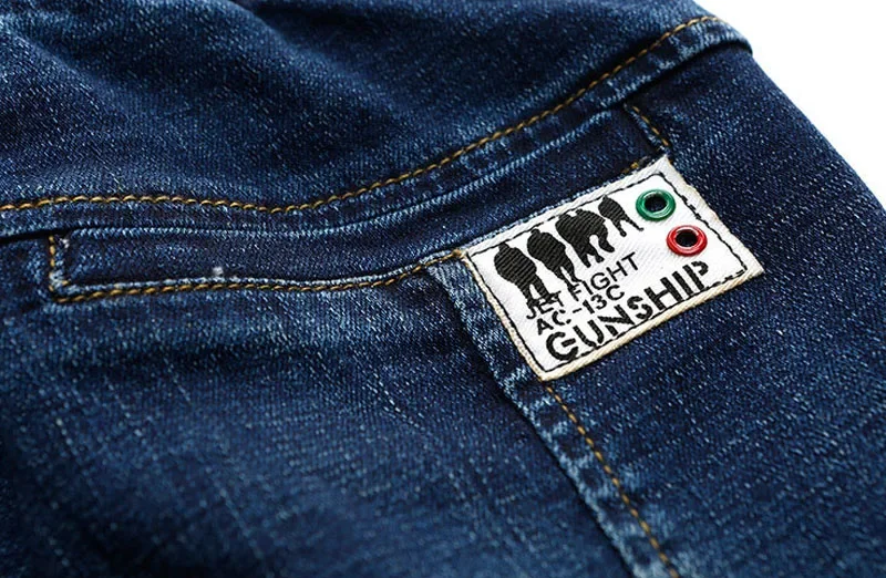 DIIMUU 4-11 Years Boys Clothes Slim Straight Jeans Young Pants Kids Baby Children Denim Clothing Trousers Elastic Waist Bottoms - Image 6