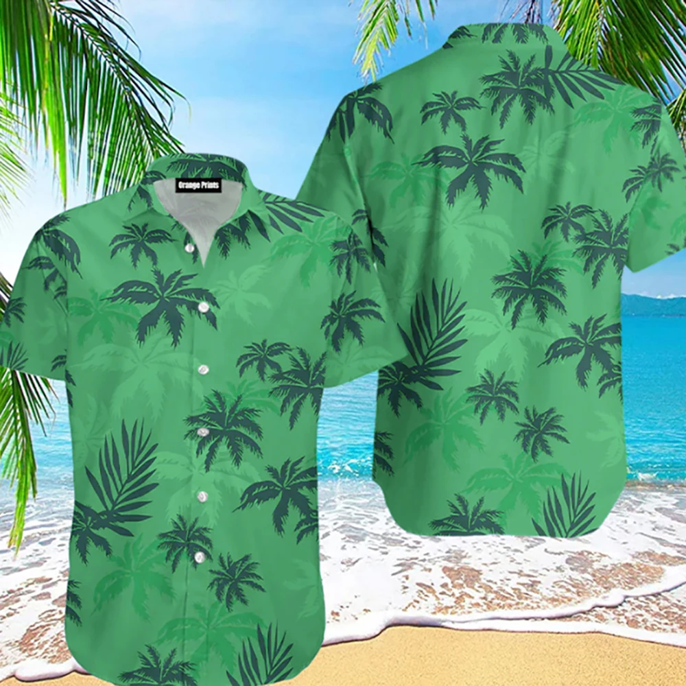 2025 Summer Animal Crane Men Hawaiian Shirt 3d Plant Shirt For Men Flower Print Plus Size Hawaiian Shirts Beach Flower Shirt 5xl - Image 8