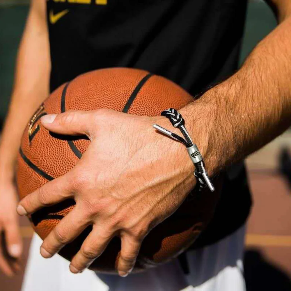 Basketball Star Braided Bracelet Sport Wristband Basketball Rope Pull Type Bracelet Gift for Men Boy Friend Fans - Image 2