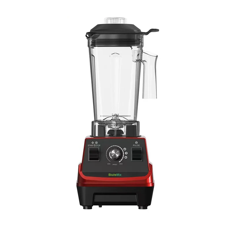 BioloMix 1800W Mini Pro Professional-Grade Smoothie Blender, 1.8L Container, Black/RED, Self-Cleaning - Image 8