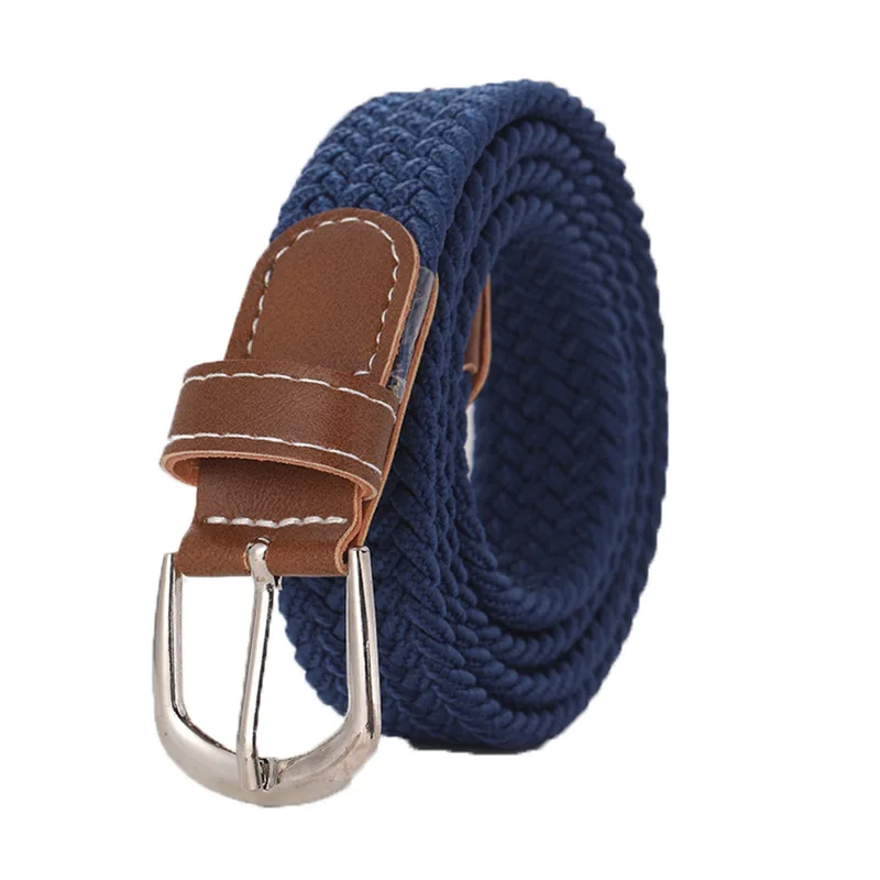 Elastic Belt For Woman Canvas Stretch Belts Solid Color High Quality Webbing Ladies Tactical Fashion Casual Jeans Strap DT050 - Image 12