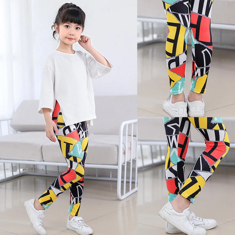 Girls Leggings for Outdoor Travel Clothes Girls Pants Student Casual Wear Customizable Stylish Computer Printing For 2-10 Years - Image 5