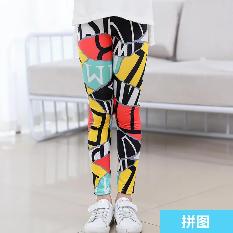 Baby Kids Skinny Slim Leggings Girl Floral Stretchy Pants Children Pants Leggings For Girl Clothes Casaul Wear 1 to 10 Years - Image 4