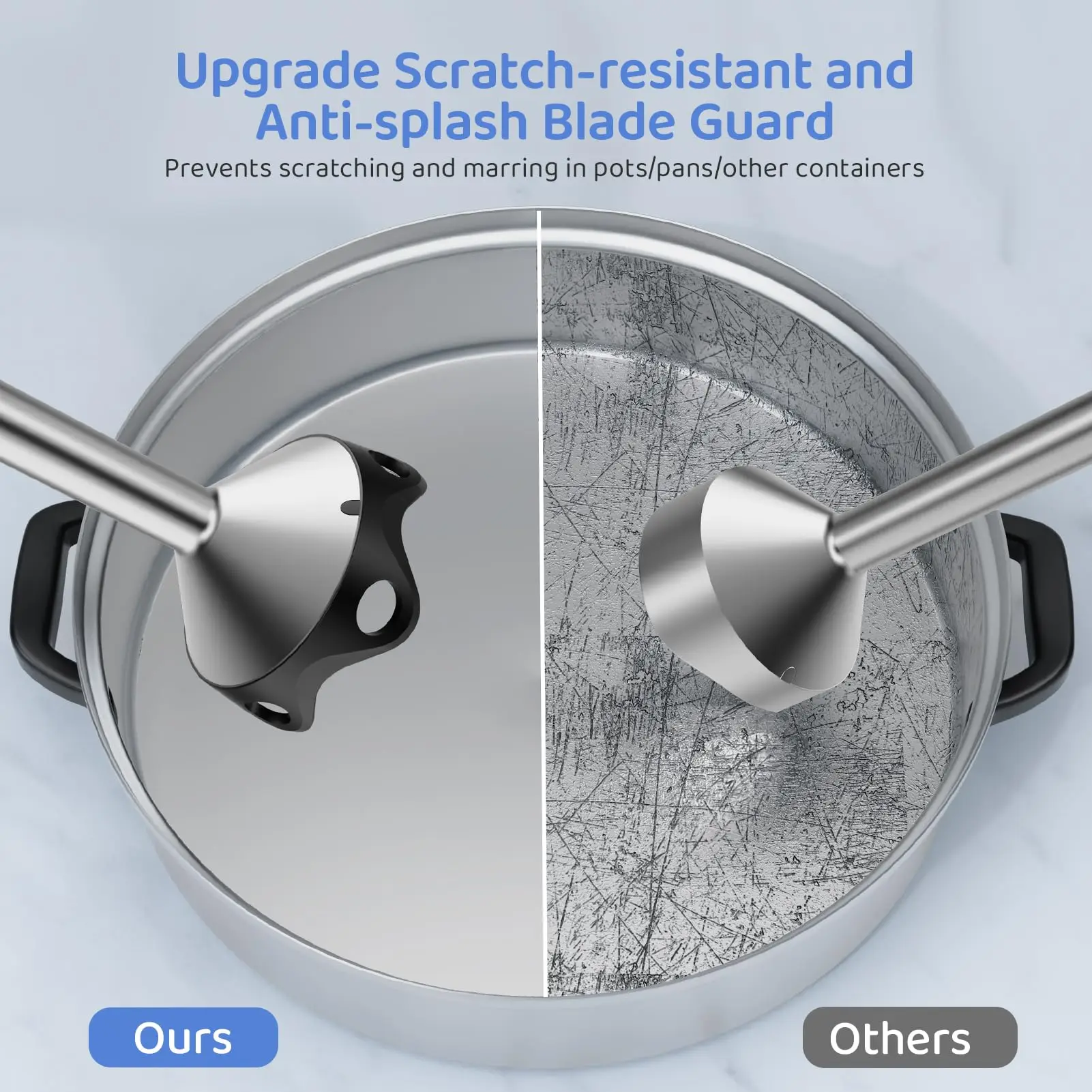 1000 Watt Powerful Handheld Immersion Blender, Vegetable Meat Immersion Egg Beater For Smoothies, Sauces, Baby Food Soups - Image 3