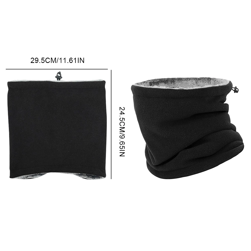 Men Women Winter Neck Warmer Windproof Cold Weather Scarf Fleece Fashion Soft Face Scarf Mask for Skiing Cycling Outdoor Sports - Image 6