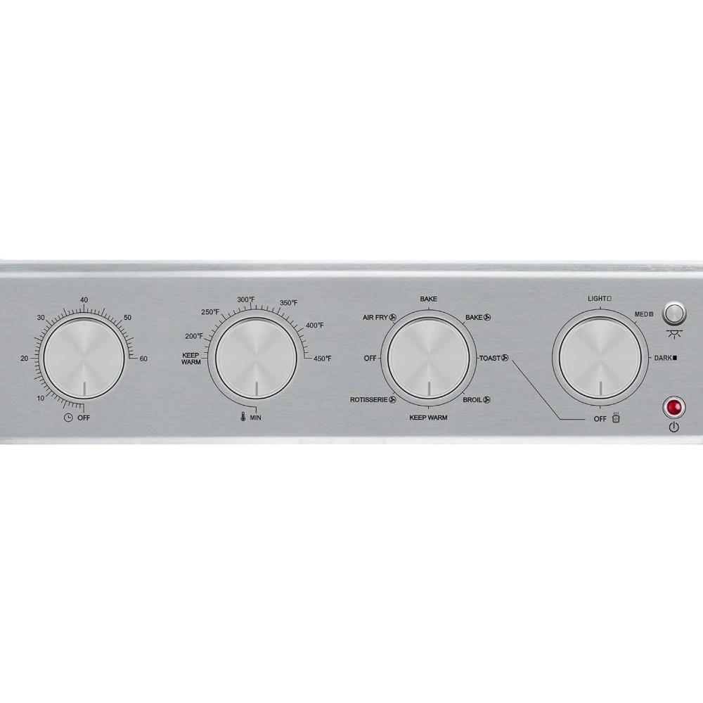 Air Fryer Oven, 26 Quart 9-in-1 Countertop Toaster Oven and Air Fryer Combo 7 Easy-to-Clean Accessories, 1700W, Stainless Steel - Image 5