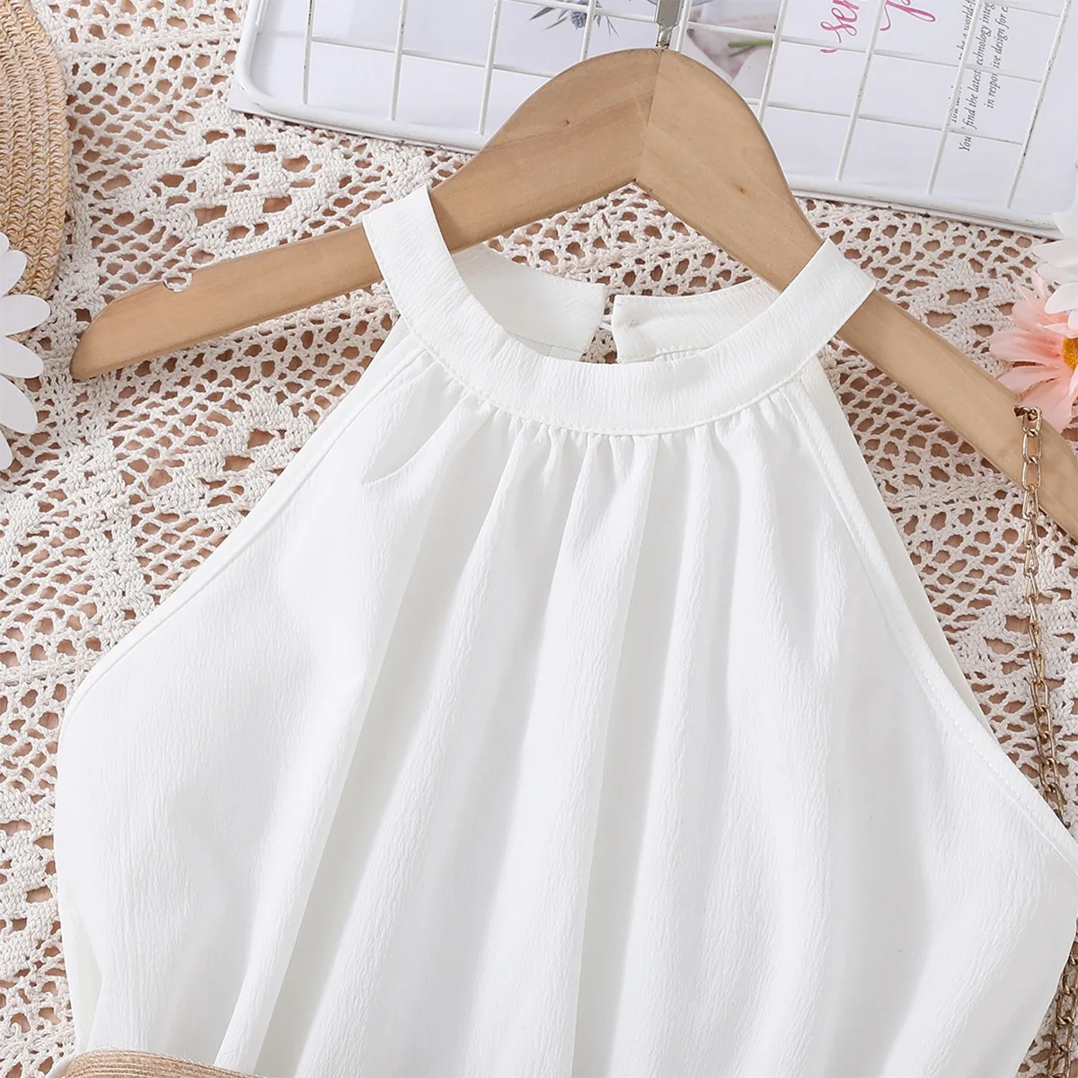 Girls Dress Hanging Neck Waist Dresses Teens Casual Fashion Dress for 8 9 10 11 12 Years Old Children Clothes - Image 6