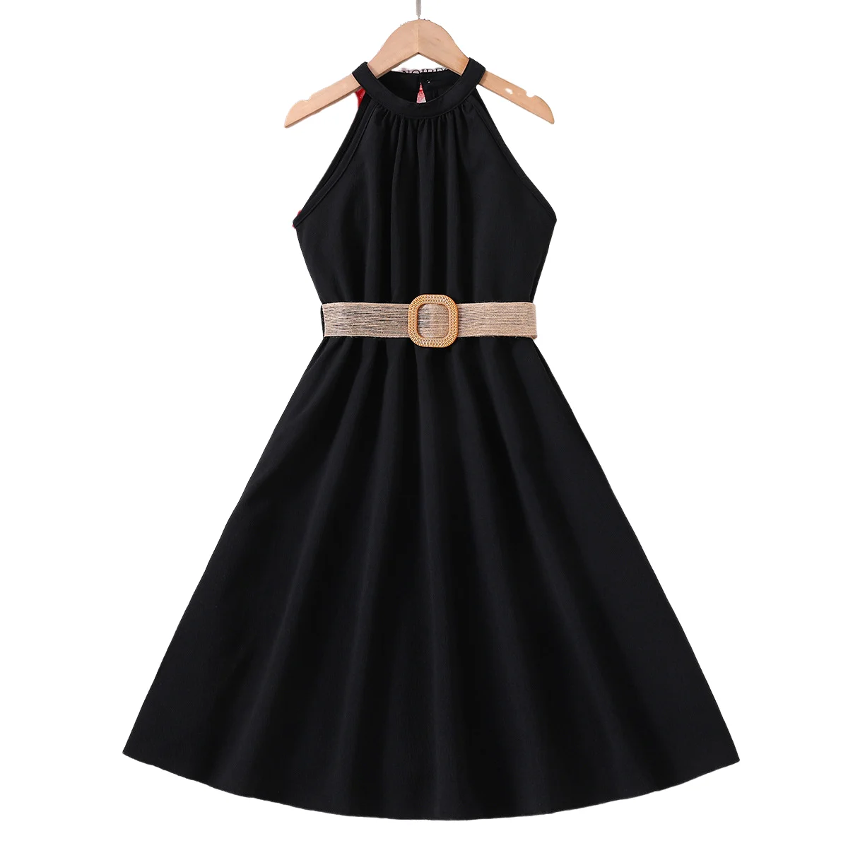 Girls Dress Hanging Neck Waist Dresses Teens Casual Fashion Dress for 8 9 10 11 12 Years Old Children Clothes - Image 8