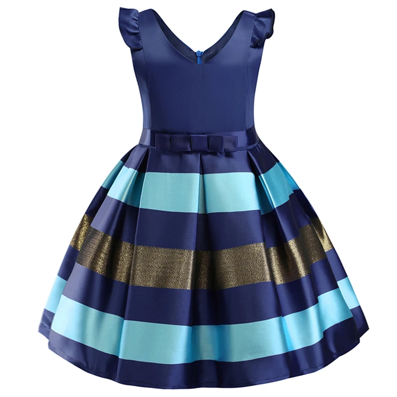 Elegant Girl Princess Dress Dots Bow 2021 Children Christmas Performance Show Costume Kids Dresses For Girls 2 4 8 10 Years - Image 17