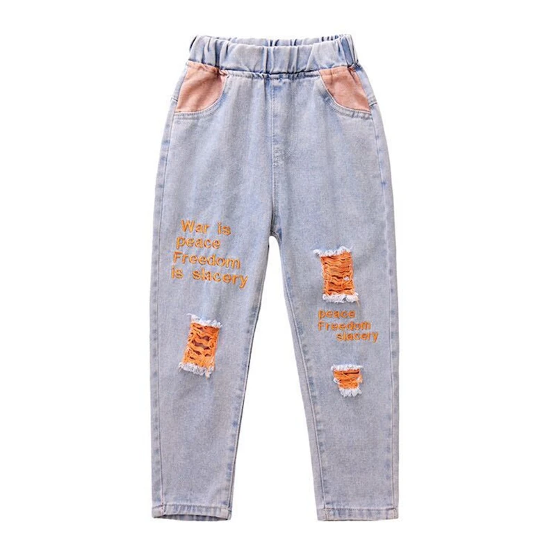 New Girls Fashion Jeans Spring Summer and Autumn Soft Casual Boutique Cotton Kawaii Girls Elegant Jean Kids Pants 3-12Y - Image 6