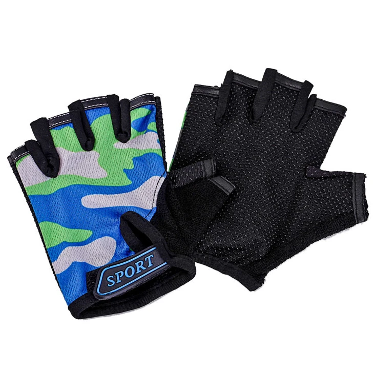 1 Pair Camo Sports Gloves for Children Kids Half Finger Riding Cycling Running Gloves for Boys Girls Outdoor Sports Gloves - Image 10