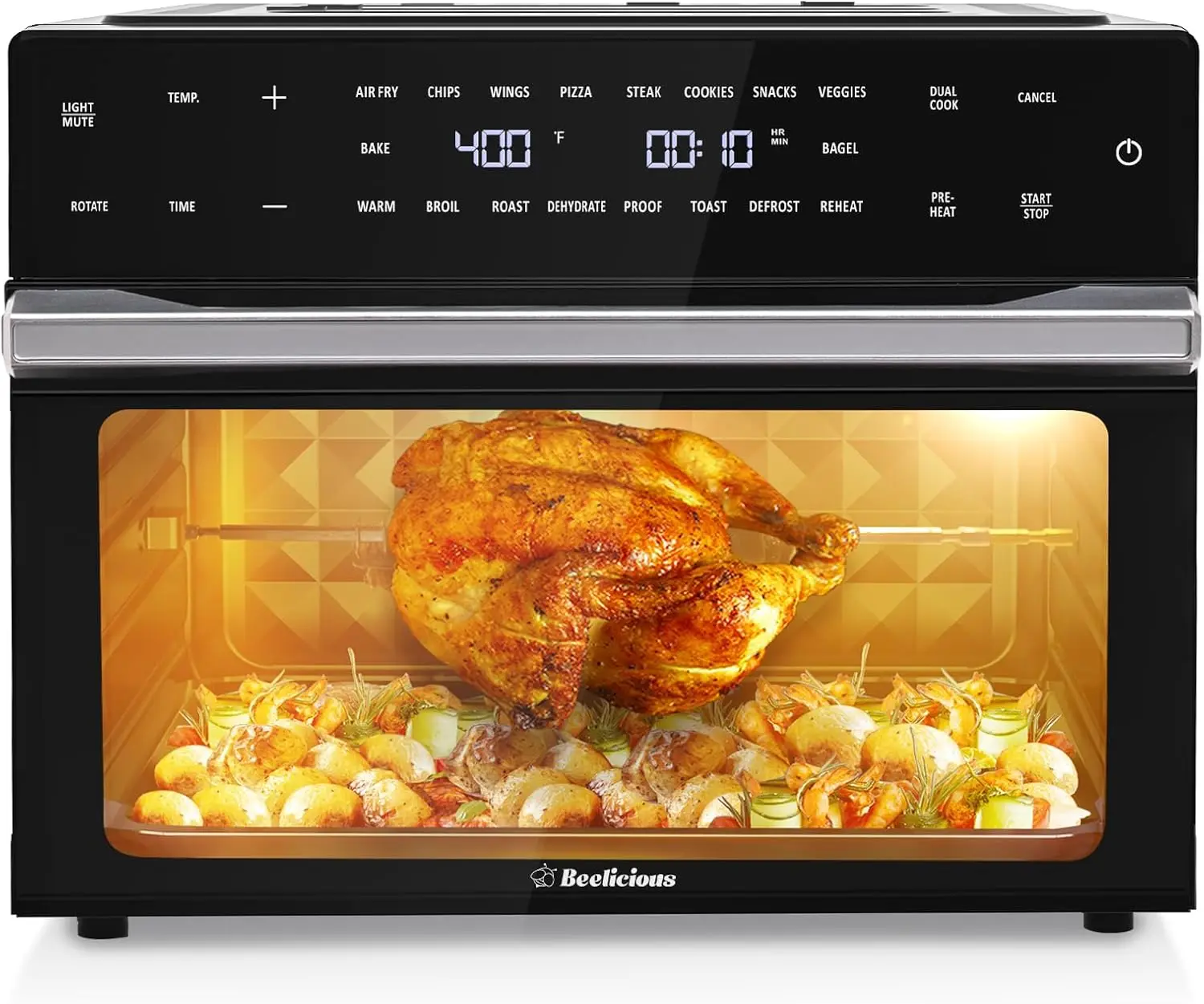 32QT Extra Large Air Fryer,19-In-1 Air Fryer Toaster Oven Combo with Rotisserie and Dehydrator,Digital Convection Oven Counterto - Image 7