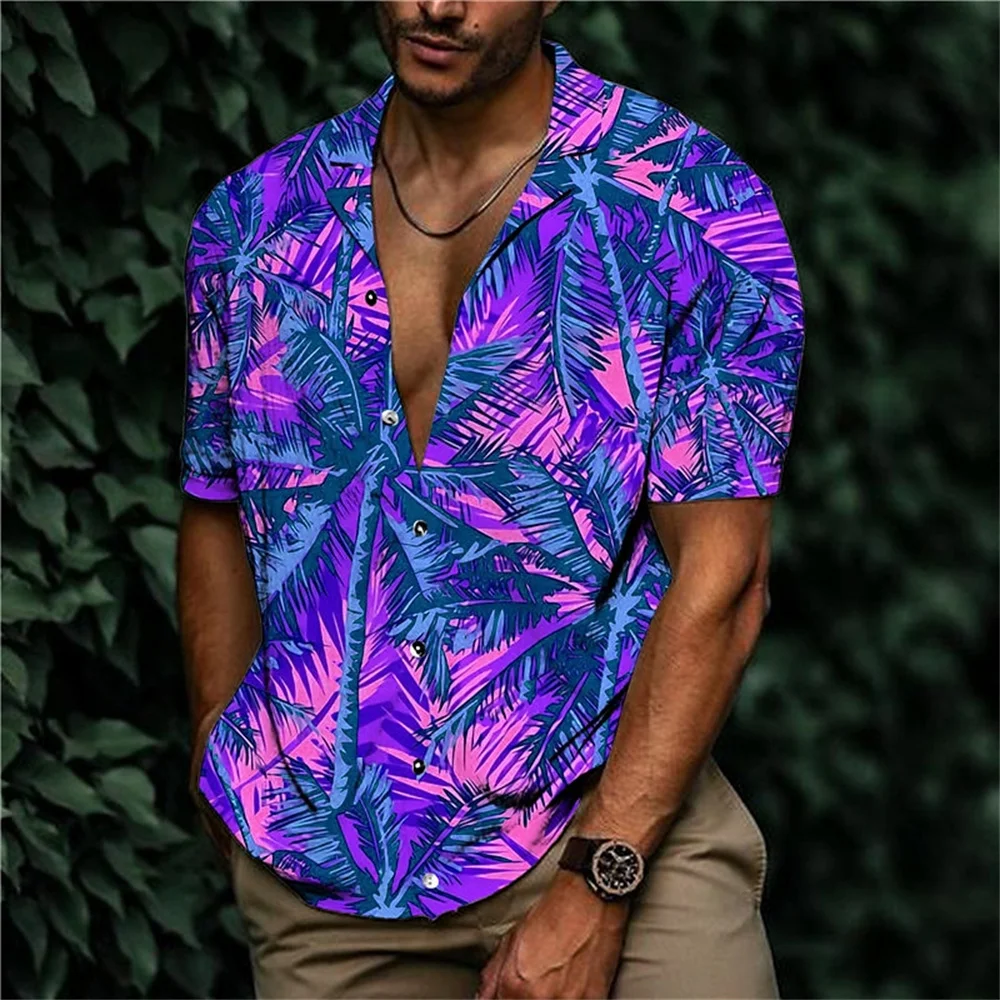 2025 Summer Animal Crane Men Hawaiian Shirt 3d Plant Shirt For Men Flower Print Plus Size Hawaiian Shirts Beach Flower Shirt 5xl - Image 21