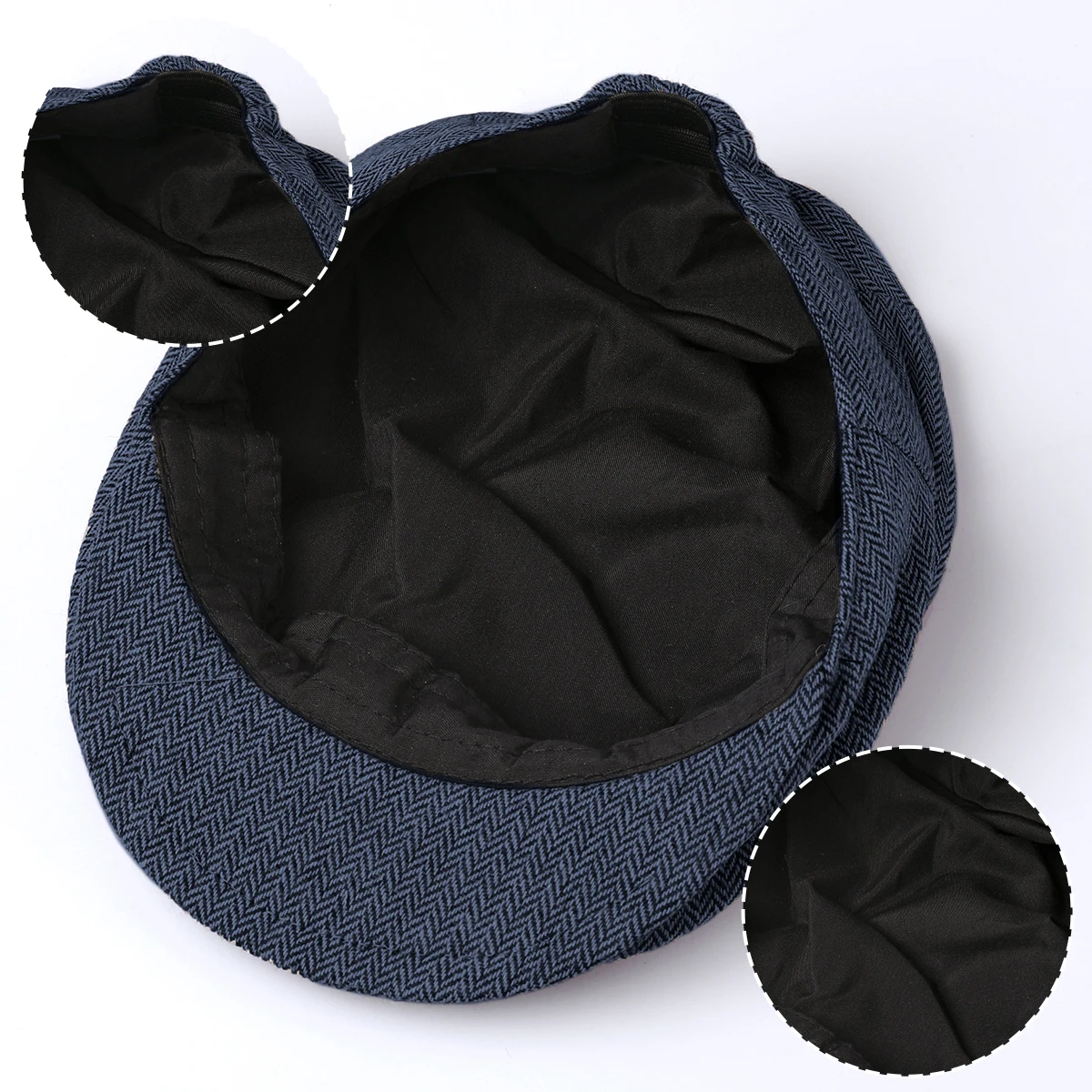 Baby Boy Hat Toddler Golf Cap Newborn Baptism Herringbone Flag Headgear Kids Gentleman Wedding Cotton Soft Lining Accessories - Image 2