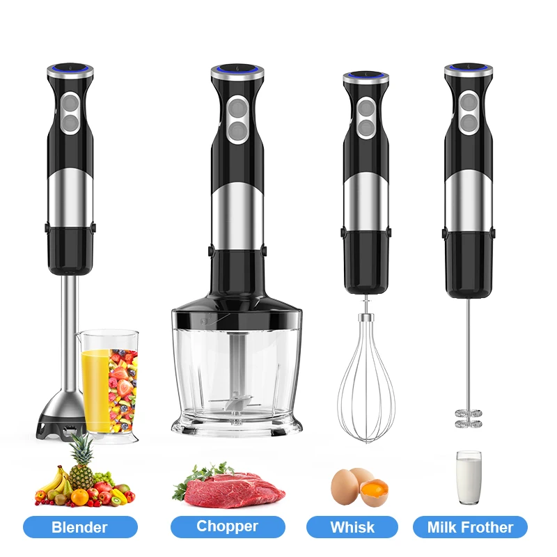 Immersion Blender 5-in-1 Handheld Blender - 1100-watt scratch-resistant blending stick for shakes, purees and smoothies - Image 2
