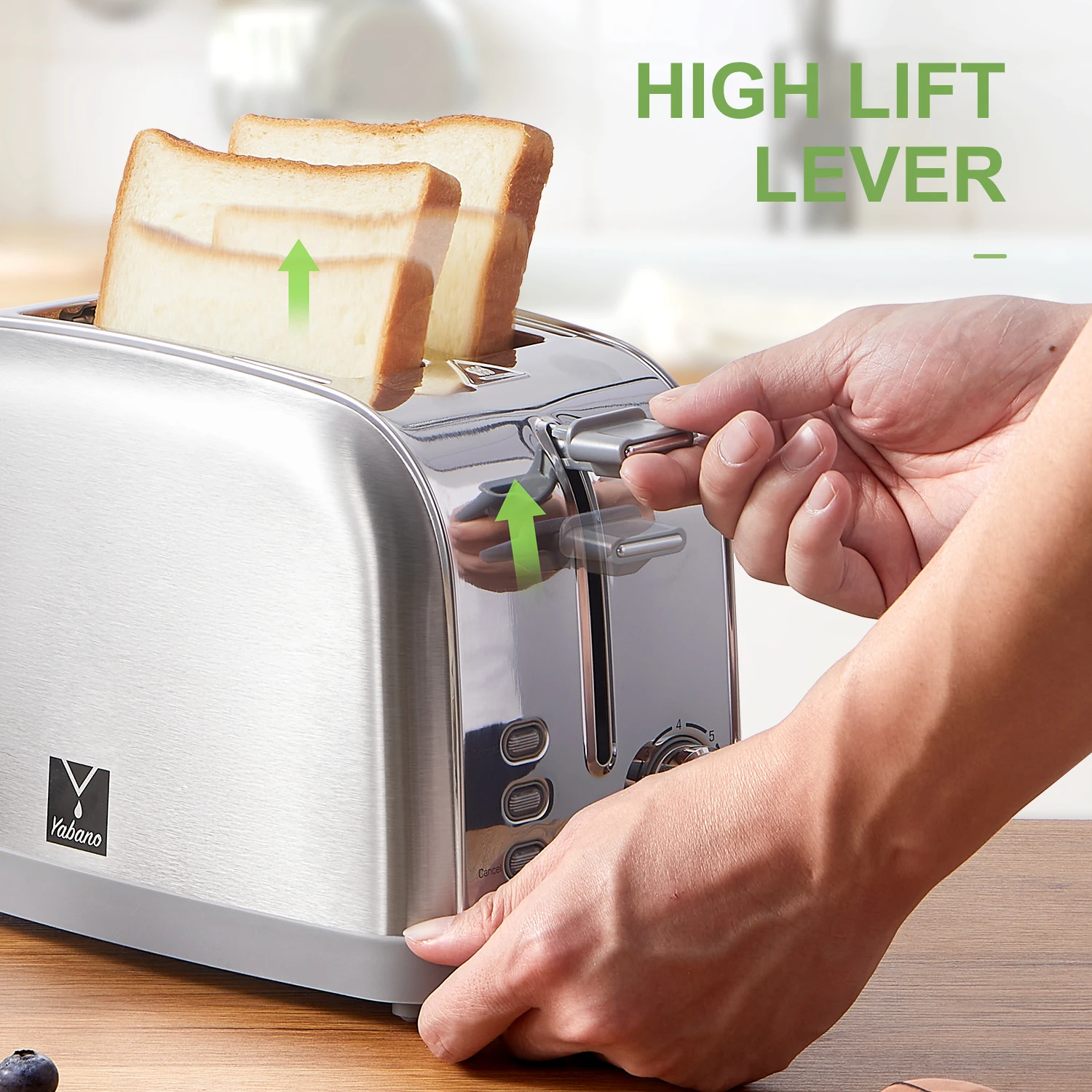 2 slice toaster, Retro Bagel Toaster Toaster with 7 Bread Shade Settings, 2 Extra Wide Slots, Defrost/Bagel/Cancel Function, Rem - Image 6