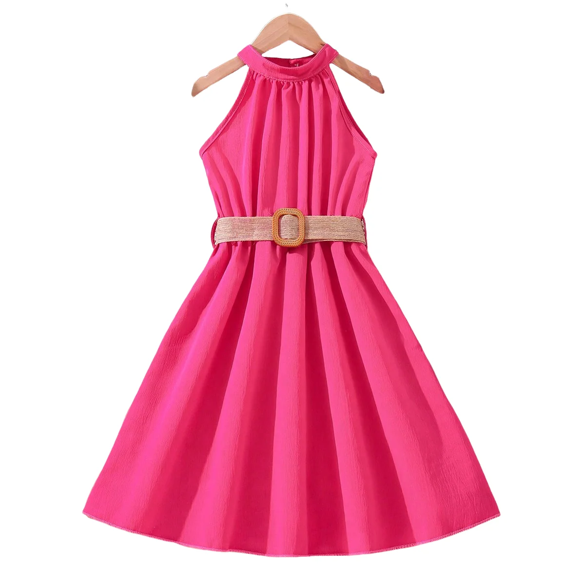 Girls Dress Hanging Neck Waist Dresses Teens Casual Fashion Dress for 8 9 10 11 12 Years Old Children Clothes - Image 9