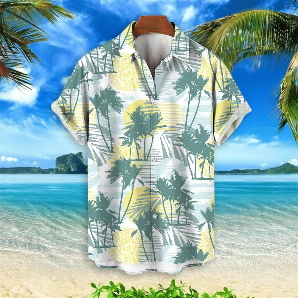 2025 Summer Animal Crane Men Hawaiian Shirt 3d Plant Shirt For Men Flower Print Plus Size Hawaiian Shirts Beach Flower Shirt 5xl - Image 13