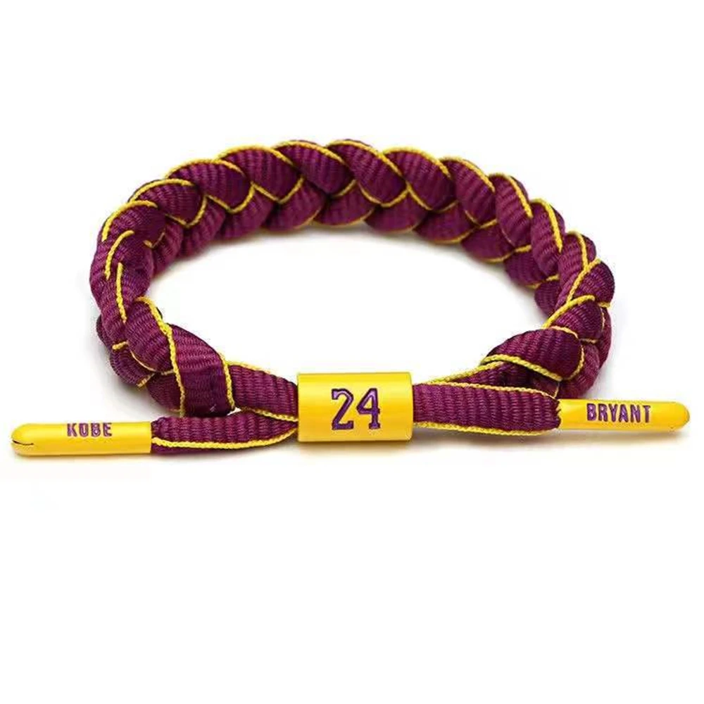 Basketball Star Braided Bracelet Sport Wristband Basketball Rope Pull Type Bracelet Gift for Men Boy Friend Fans - Image 19