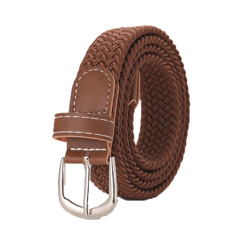 Elastic Belt For Woman Canvas Stretch Belts Solid Color High Quality Webbing Ladies Tactical Fashion Casual Jeans Strap DT050 - Image 11