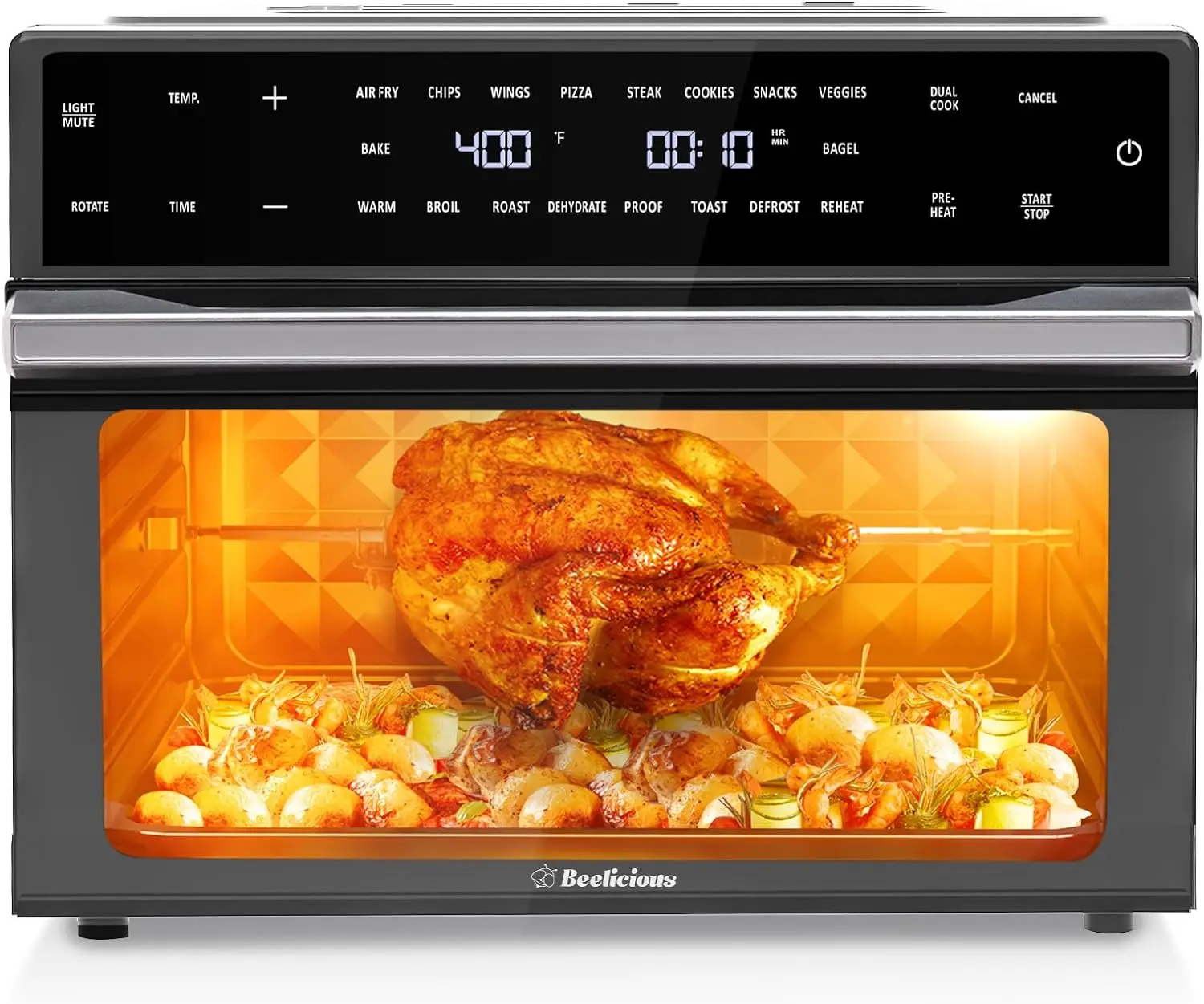 32QT Extra Large Air Fryer,19-In-1 Air Fryer Toaster Oven Combo with Rotisserie and Dehydrator,Digital Convection Oven Counterto - Image 8