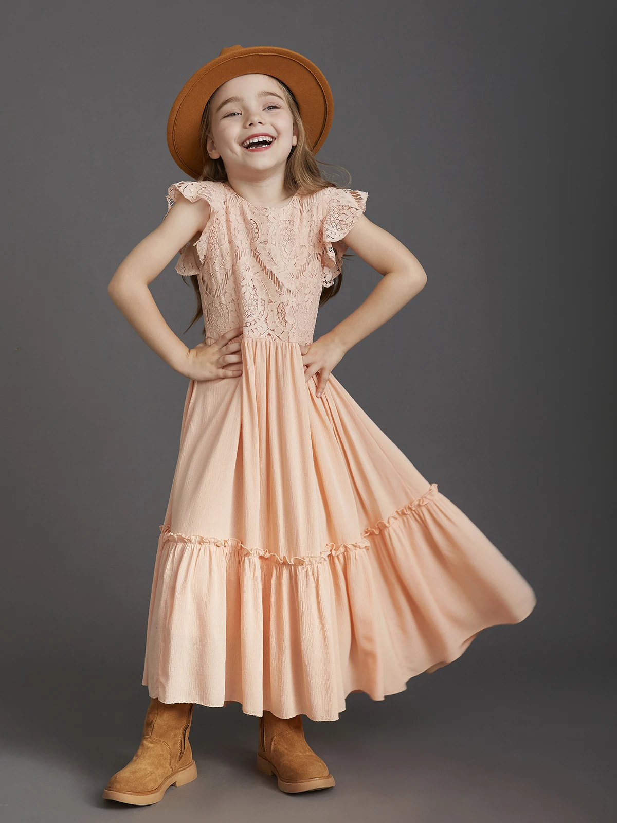 New Summer Girls Lace Flower Floor Long Dress Baby Kids Evening Party Dress Cloting for 4 6 7 8 10 12 Year - Image 9