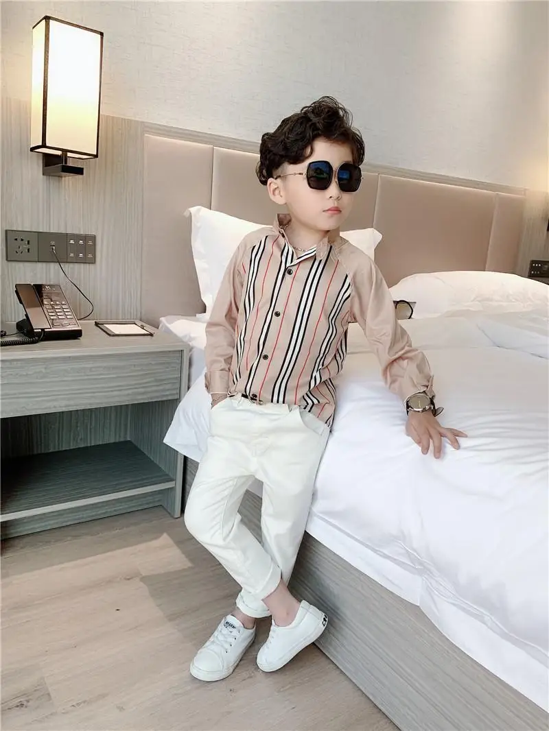 Children's Spring and Autumn New White Boys' Pants Baby Elastic Slim Fit Middle And Big School Cotton Trousers FOR Kids - Image 5