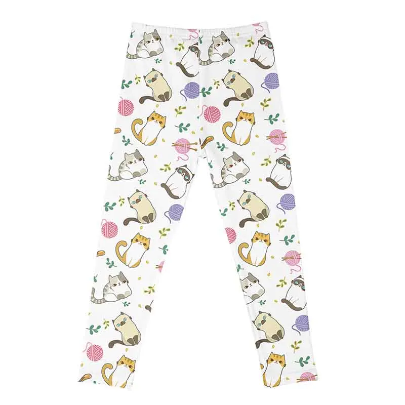 Kids Girls Leggings Casual Soft Comfortable Milk Silk Pants for Baby Girls Cartoon Printing Sports Pants Children Clohing 4-12Y - Image 20