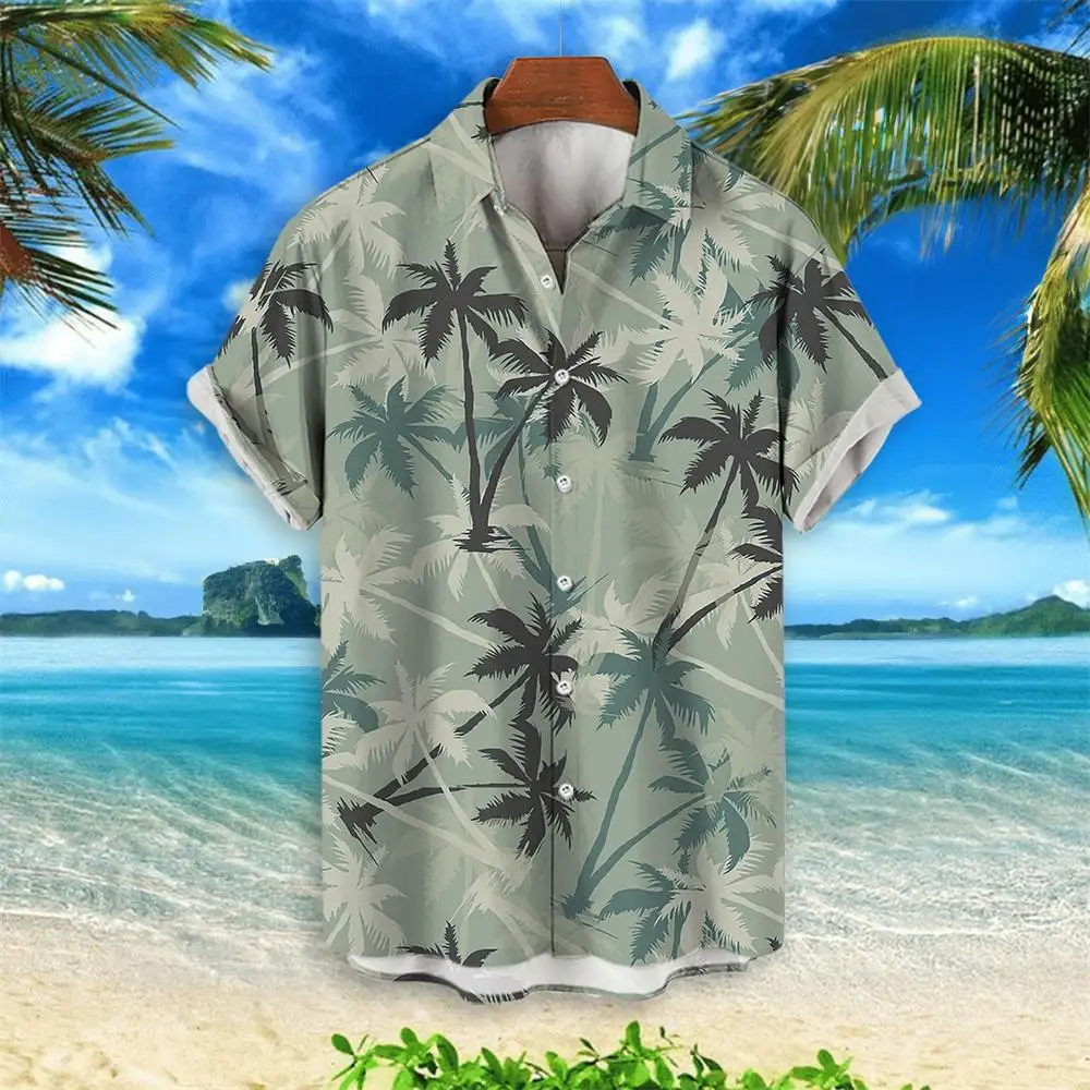 2025 Summer Animal Crane Men Hawaiian Shirt 3d Plant Shirt For Men Flower Print Plus Size Hawaiian Shirts Beach Flower Shirt 5xl - Image 12