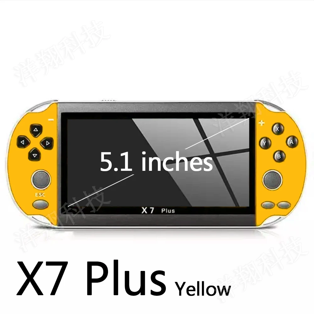 5.1 Inch X7 Plus Game Console Video Handheld HD Screen Dual Joystick Game Console Retro 8G Children Portable Games Console - Image 13